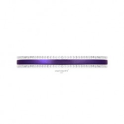 Bracelet Skin Cuir Violet Nuit